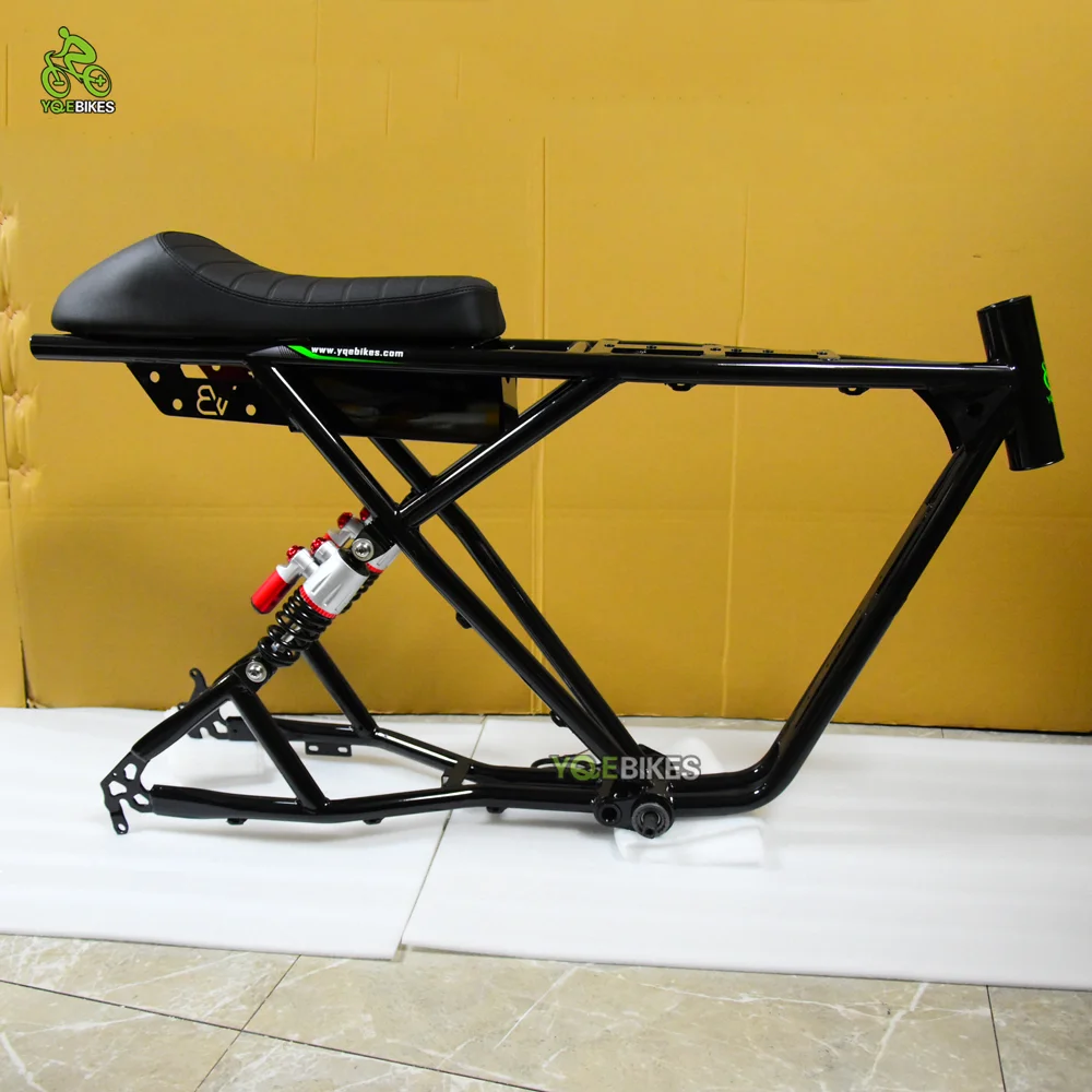 Customization Oem Super Double Suspension Ebike Frame 20*4.0 Carbon