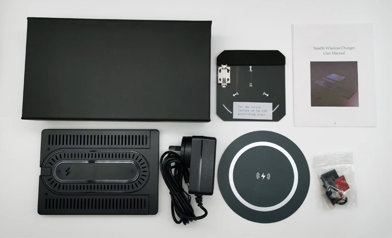 办公室使用桌下无线充电器50毫米充电范围隐形隐藏式无线充电器家具