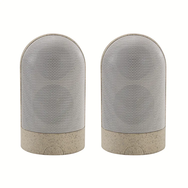 Sustainable Soundbar Bluetooth Stereo Speaker Set Recycled Organic Wheat Straw Wireless Speaker - ANKUX.COM