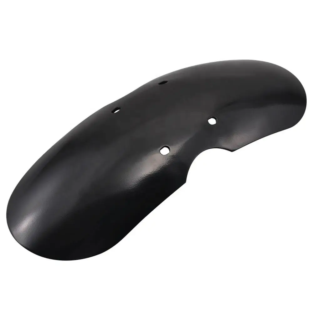 Motorcycle Black Metal Short Front Fender Wheel Extension Mudguard Splash Guard for Triumph Thruxton 900 Scrambler T100 01-16