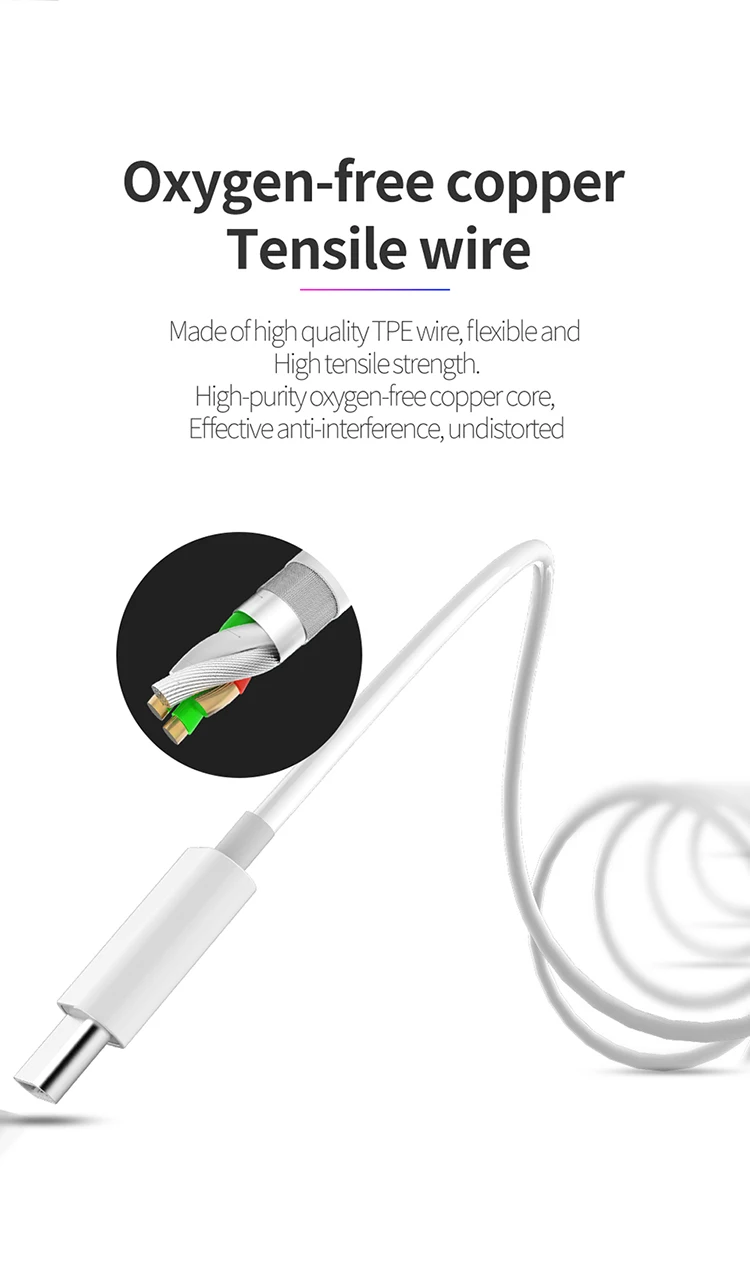 Mcdodo mobile type c plug in-ear earphone 1.2m high quality wired type-c earbuds for xiaomi/huawei - ANKUX.COM