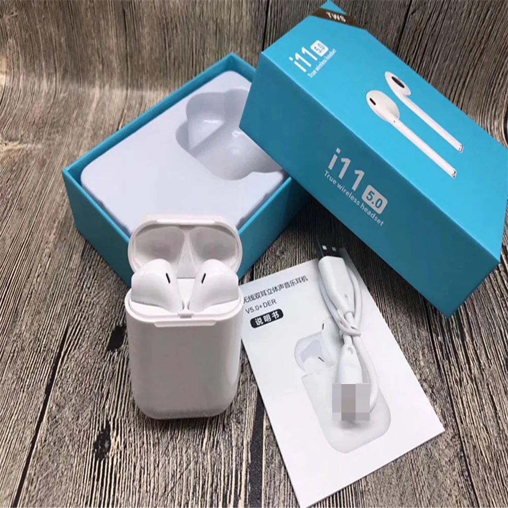 Touch Control i11 TWS Bluetooth 5.0 Stereo Earphone Wireless Mini Headset Earbuds With Charging Box - ANKUX.COM