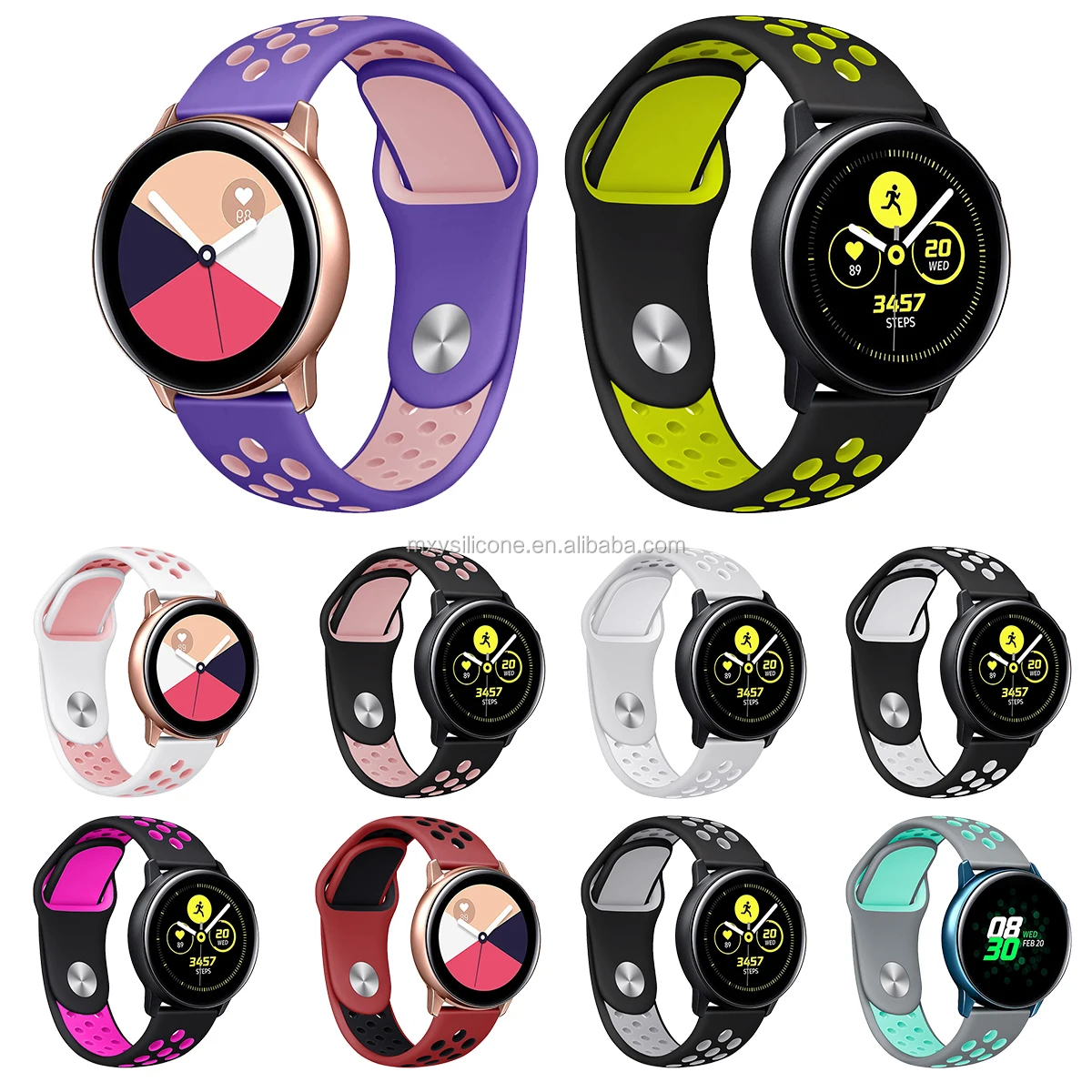 Amazon best-selling for Samsung galaxy Bicolor watch wristband