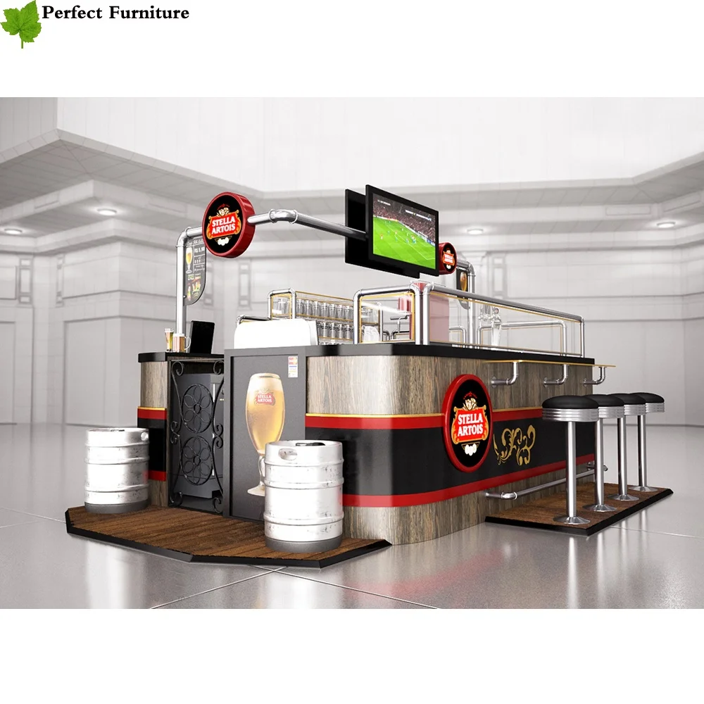 Fast Food Stall Design For Sushi Shop With Bar Counter Fashion Sushi Kiosk