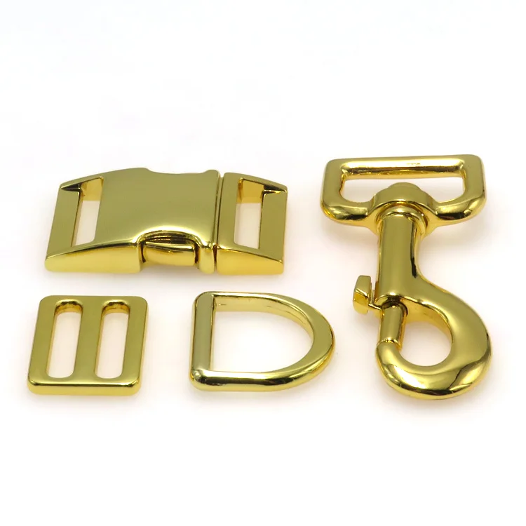 6 Existing Sizes Pet Collar Leash Harness Custom Metal Hardware Set