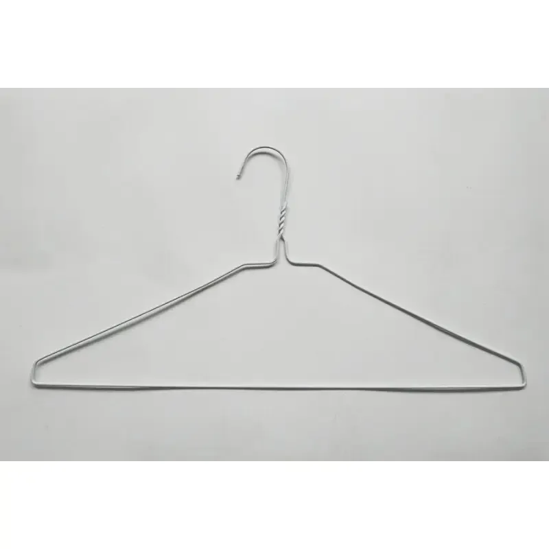 Disposable Laundry Wire Hangers For Cloths Steel Hangers Iron Wire Coat Clothes Hangers White