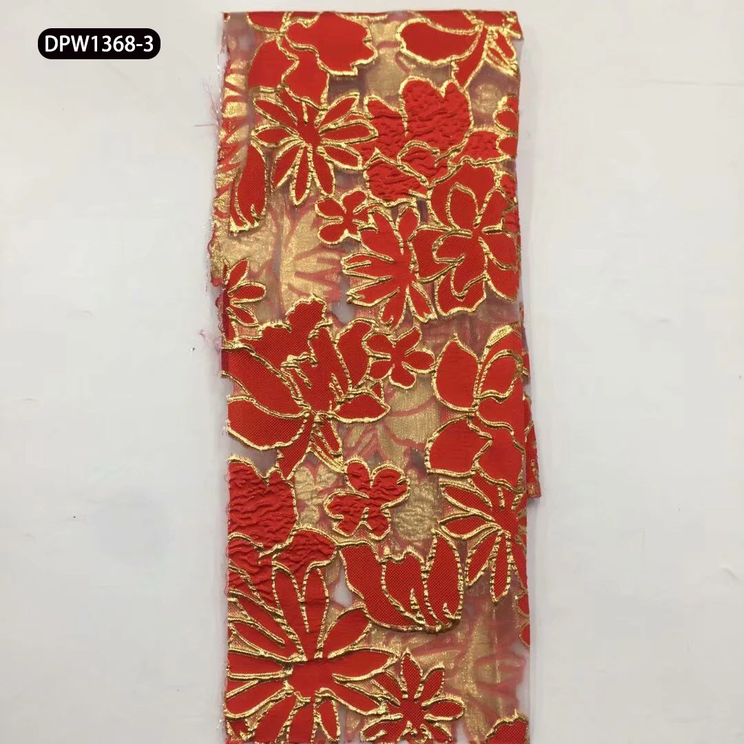 Unique Embroidery Fabric Party Dress Organza Fabric French Lace Tulle