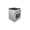 US standard smooth touch fine gas range 30" stainless steel by glasses window