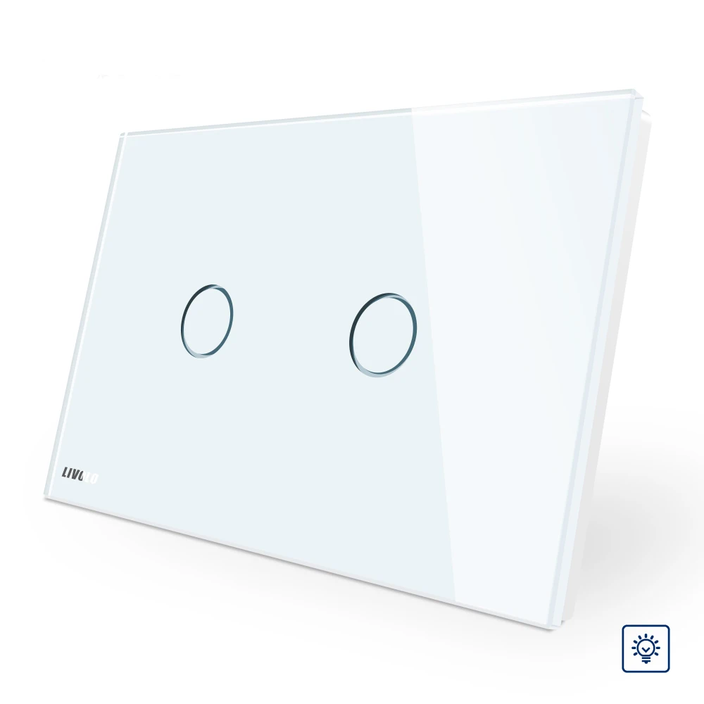 Livolo US Standard Glass Panel Touch Screen, dim up down, mute control,with memory function Dimmer fuinction Switch