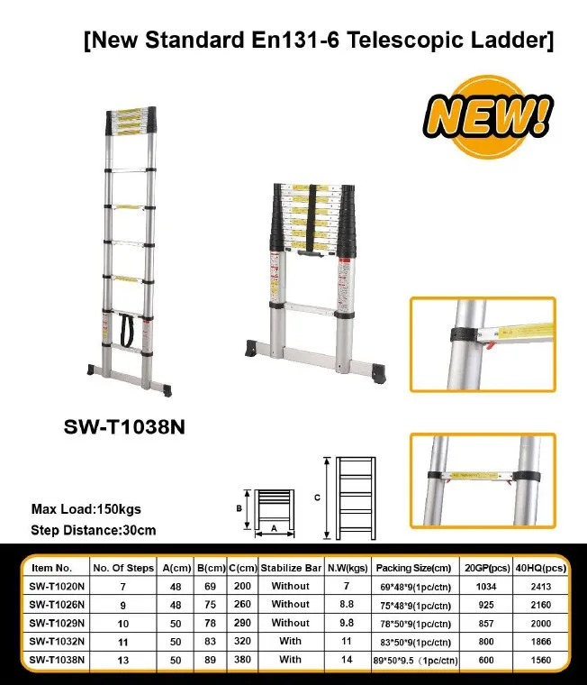 double telescopic ladder