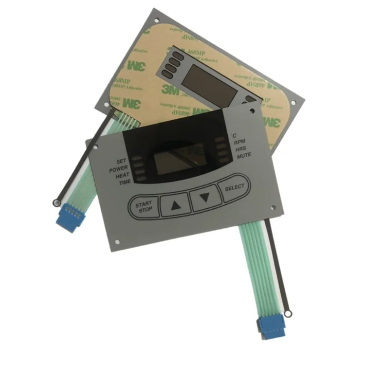 ms tape adhesive custom embossed graphic overlay sticker panel