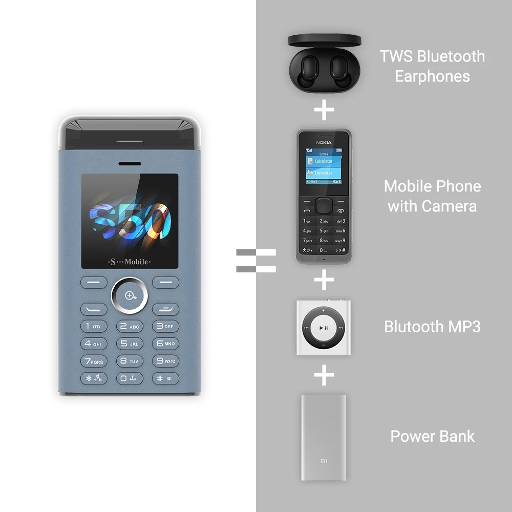 CALION 2020 fashion cheapest earphone cell phone headset hifi headphones power bank running Tws Rugged Phone with Keypad phone - ANKUX.COM