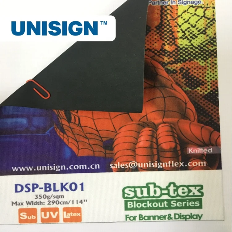 Unisign FR B1 standard digital printing fabric dye sublimation polyester fabric