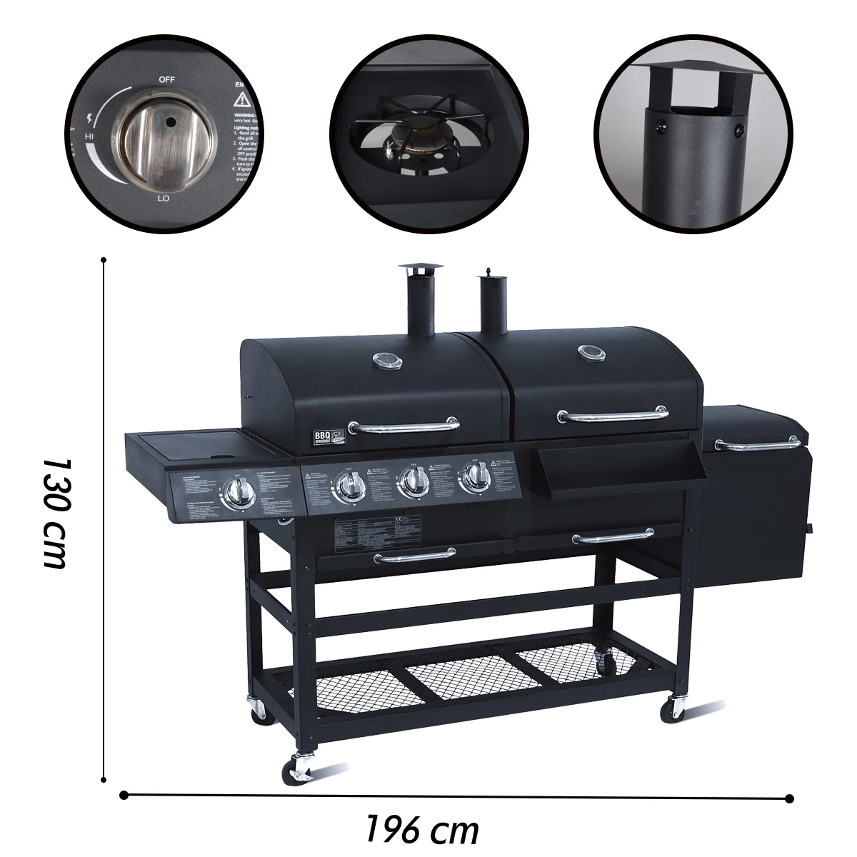 outdoor garden large gas and charcoal grill combo smokeless barbecue bbq commercial grill buy commercial grill commercial charcoal bbq grill smokeless barbecue bbq commercial grill product on alibaba com