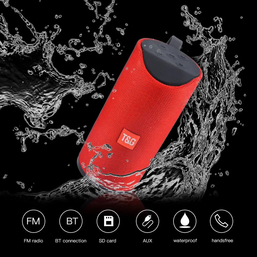 Mini TG Bluetooth Speaker Portable Outdoor Loudspeaker Wireless Column 3D 10W Stereo Music Surround Support FM/TF Card Subwoofer - ANKUX.COM