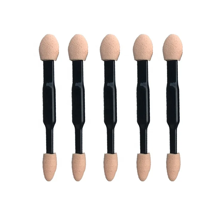 
Factory Direct Selling Disposable Dual-end Sponge Eyeshadow Applicator with Foam Tip 