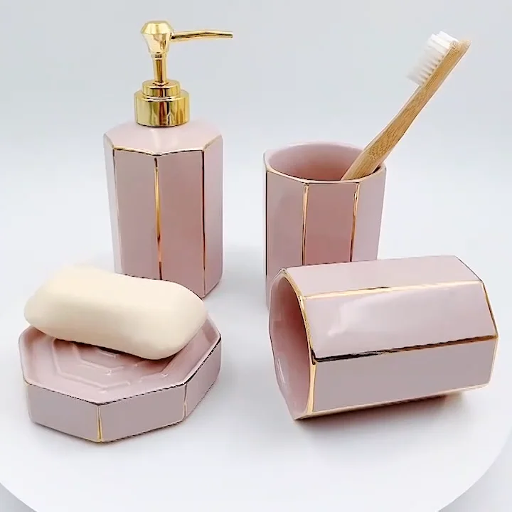 Wholesale Luxury Green Ceramic Bathroom Set Accessory Buy Bathroom