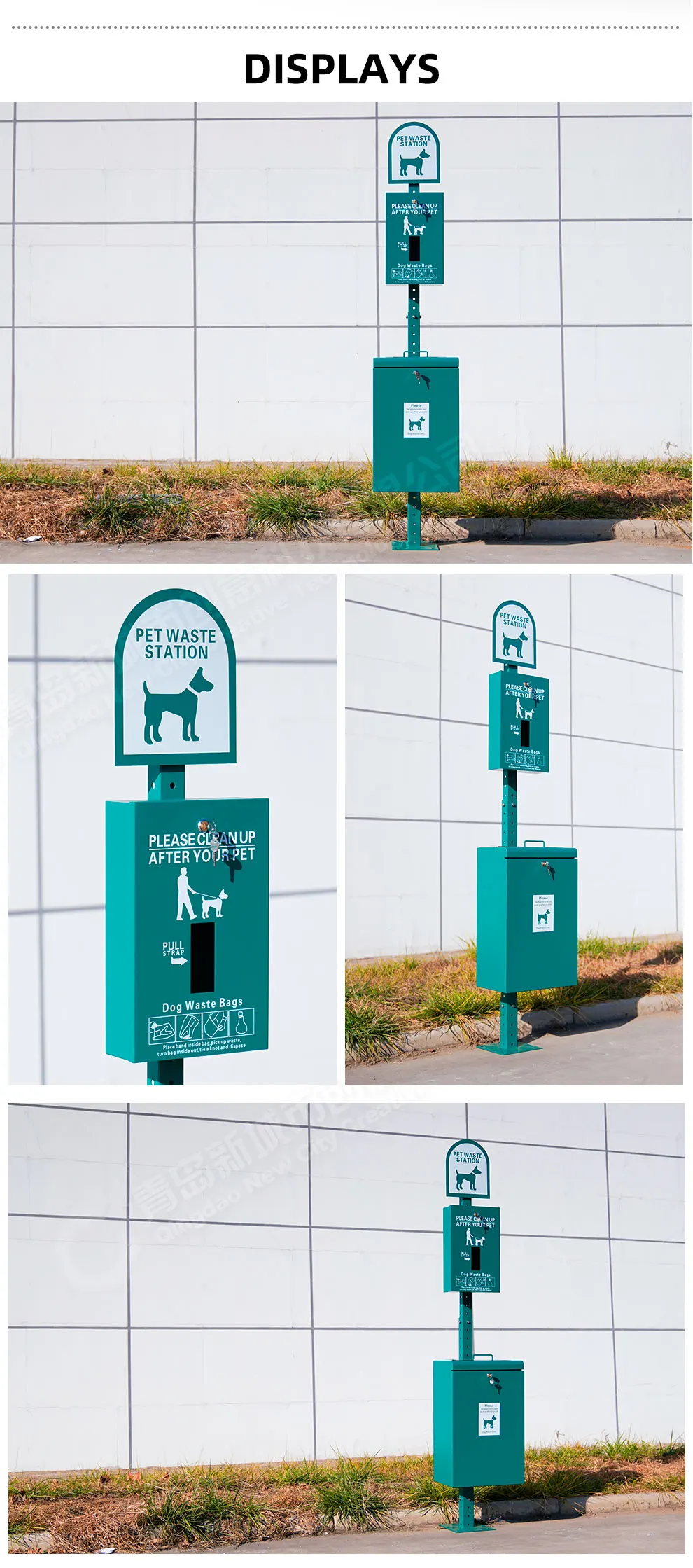 Public Street Pet Dog Waste Station Bins - Buy Dog Waste Bin,Pet Waste