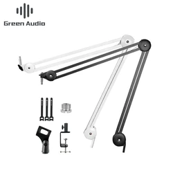 GAZ-40 Adjustable Microphone Suspension Booms Scissor Arm Stand Mic Stand for Radio Broadcasting Studio Stages