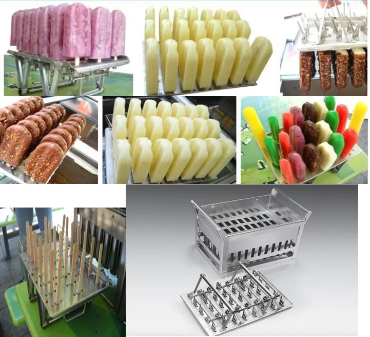 Stainless steel semi-auto and automatic pop ice popsicle machine