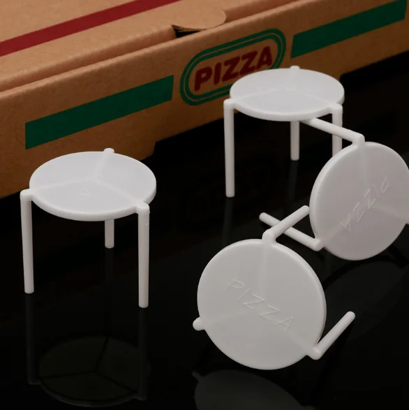 Pp Plastic Pizza Table Box Saver Stands Disposable White Pizza Tripods