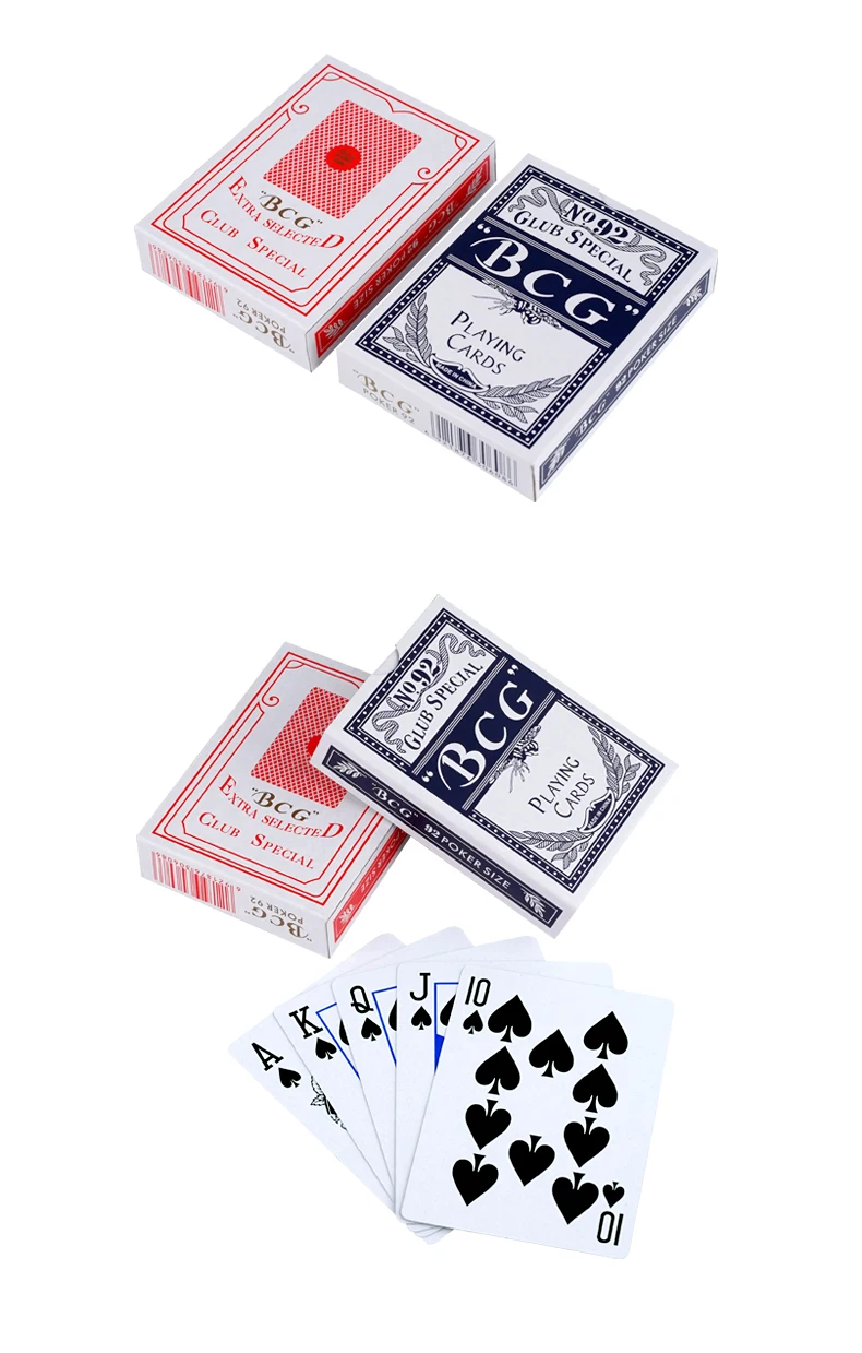 2 Corner JOB LOT 10 x Poker Sized BCG Playing Cards Standard Index BNIB NEW 