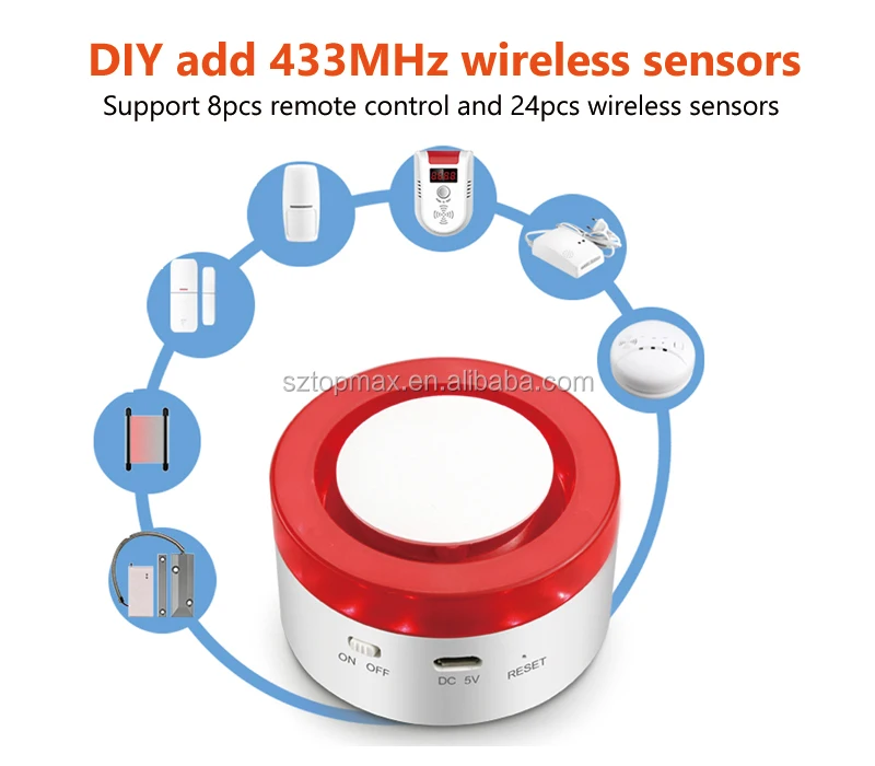 Smart Home Security System with Optional Professional Monitoring Compatible with Alexa DIY Home Security system - ANKUX.COM