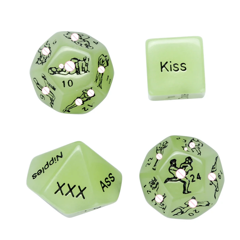 4pcs Set Sex Dice Marble Carving Fun Adult Acrylic Humour Game Erotic Love Sexy Posture Bar Toy