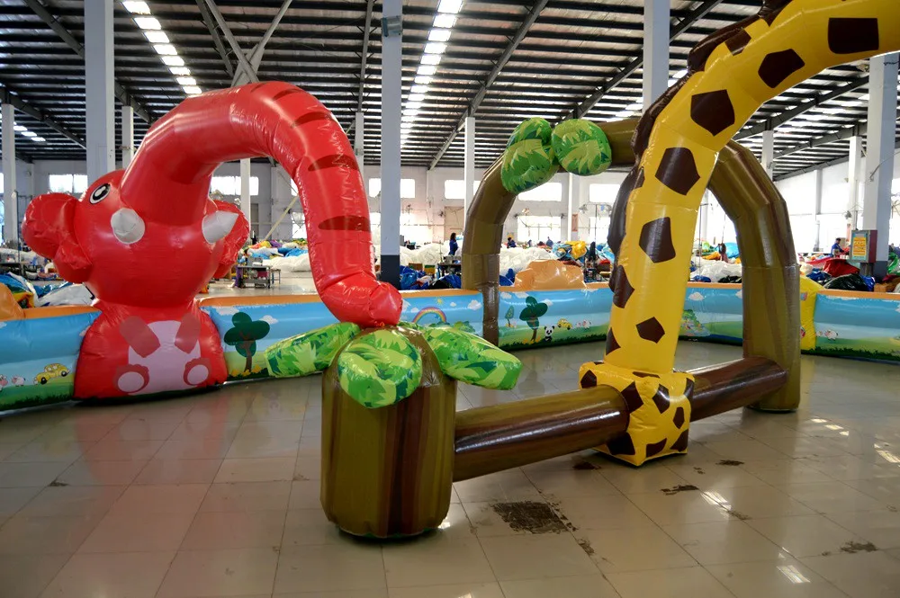 Inflatable Racing Rally Lane Go Kart Inflatable Race Track From China ...