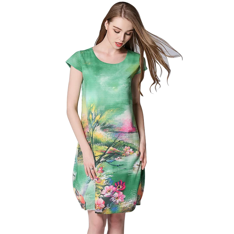 Classic Plant flower A-line evening ladies dresses made in china whosale