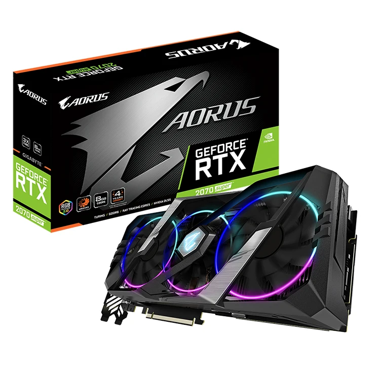 g aorus nvidia geforce rtx 2070 超级 8g,具有极端超频 8gb gddr6