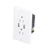 2.1A ETL approval 120 series wall in embedded USB wall socket with two USB port and TR15A USA electrical outlet