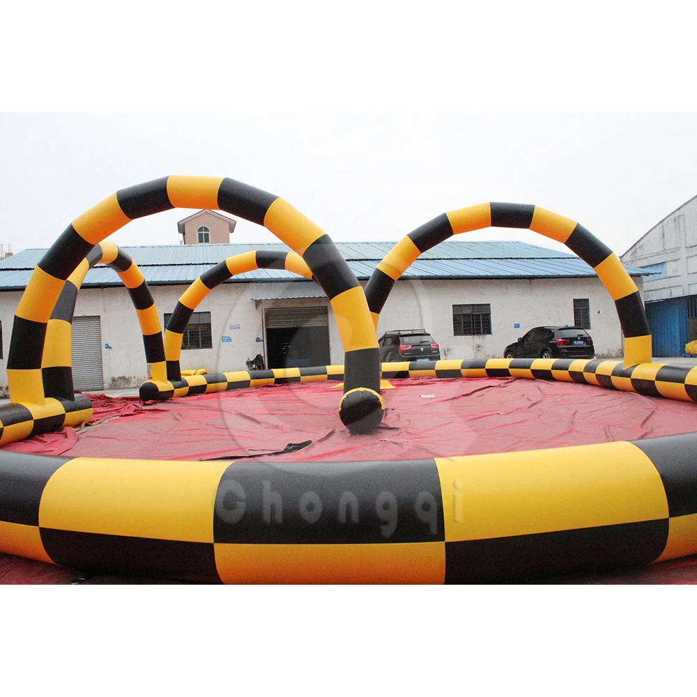 Inflatable Go Kart Track Inflatable Race Track Road Racing Track Toys
