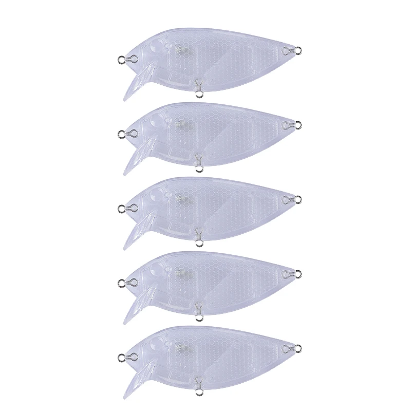 5 Pack Unpainted Crankbait Fishing Lure Bodies – 7 Inch, 7/8 OZ, Blank Lures E012