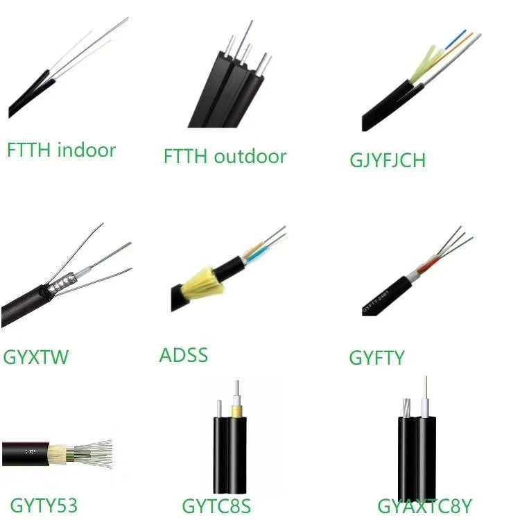 Black Armoured Fiber Optic Cable Forsarciniform Color Bar Single Mode