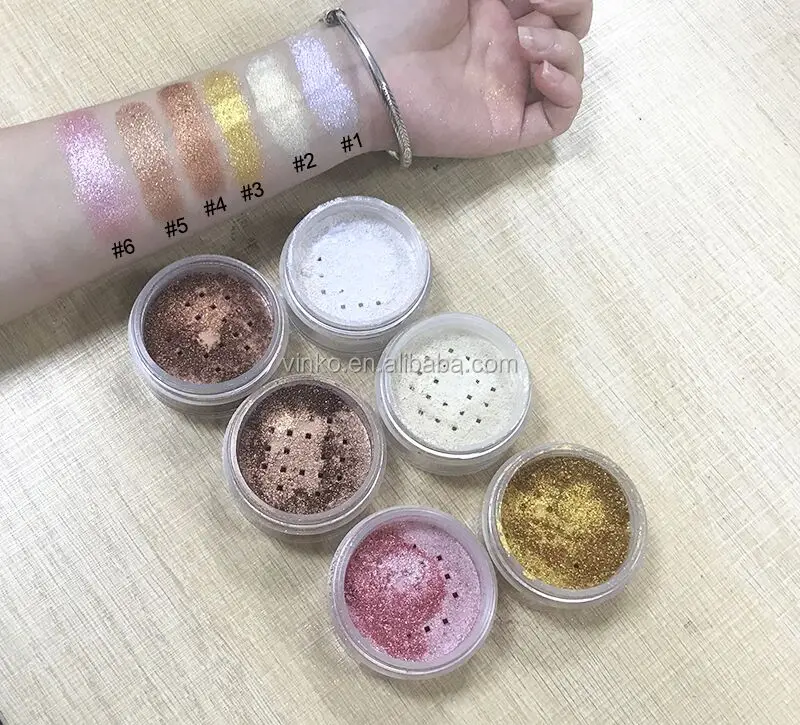 Wholesale Glowing Private Label Shimmer Loose Powder Highlighter Makeup