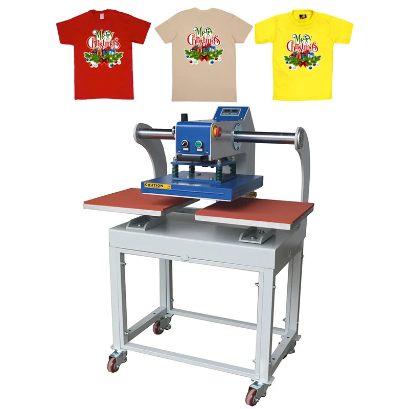 product semi autimatic 40cm60cm t shirts pneumatic heat press machine-2