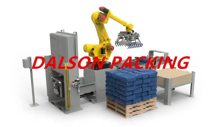 Automatic Robot Arm Palletizing Robot Payload 50kg Bag Robot Palletizer ...