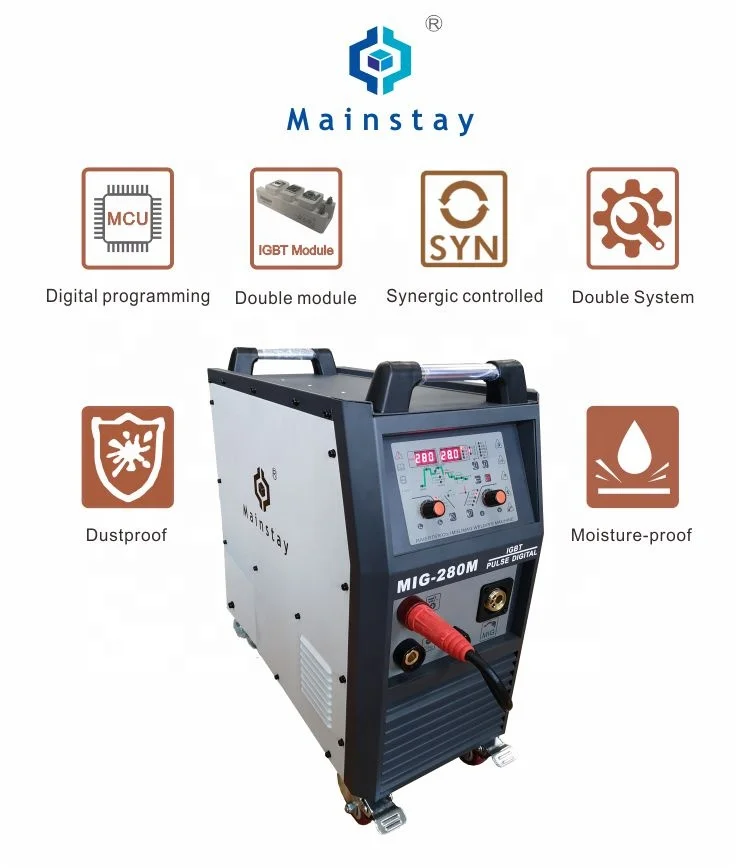 Mainstay Double Pulse Mig Welder Mig 250/280/315 Soldadora Mag Mma Arc Tig 3 In 1 Welding