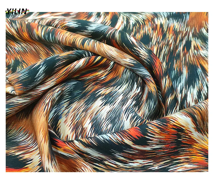 100 Printed Rayon Textile Viscose Fabric Digital Print Rayon Fabric