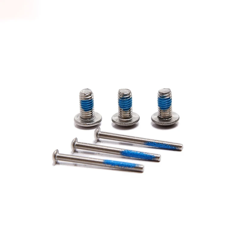 Stainless Steel Screw With Nylon Patch Thread Locking Screw With Nylon