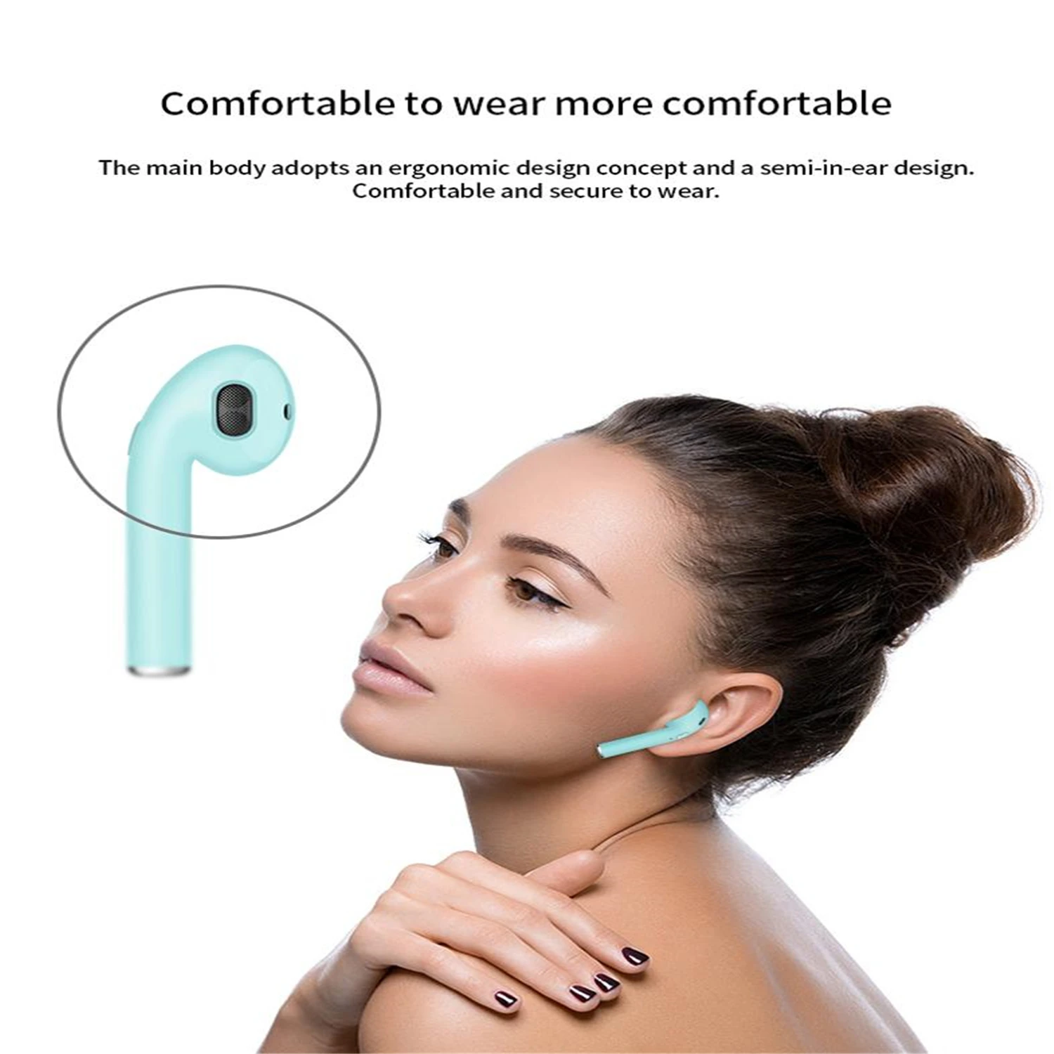 Bluetooth 5.0 Wireless Bluetooth Earphones Mobile phones Accessories Tws Earbuds Bluetooth Headphone(i16) - ANKUX.COM