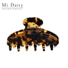 Free samples _ 9cm large size hair claws for women girls round shaped tortoise shell hair jaw clips Shark Clamp