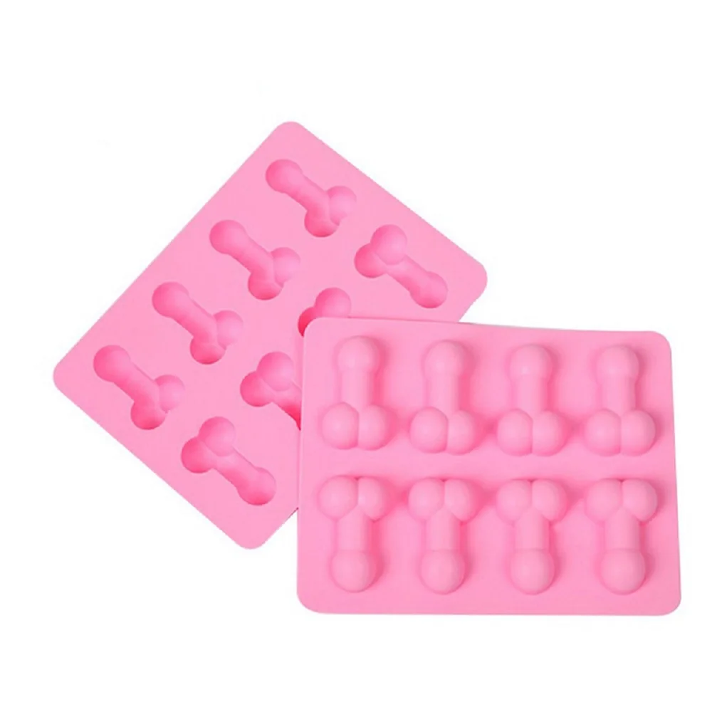 8x Penis Shape Silicone Cake Mold For Ice Cookie Jelly Candy CupcakeDecoratiN*RU