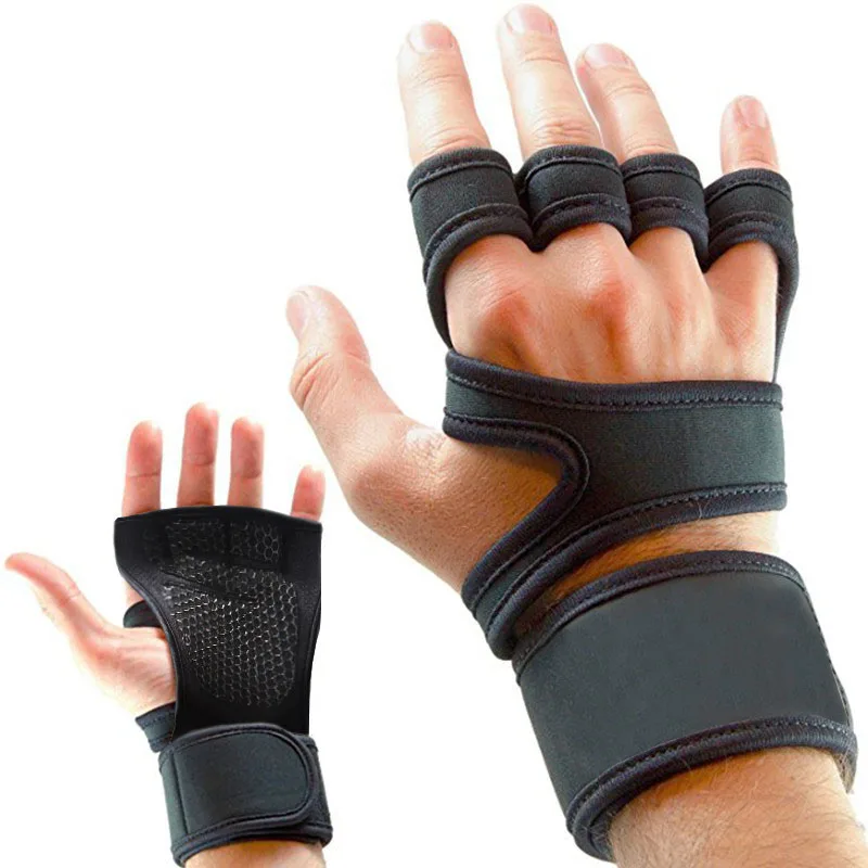 Wrist Wrap Support Gym Gloves For Weight Lifting//Sports//Training//Workout//Fitness