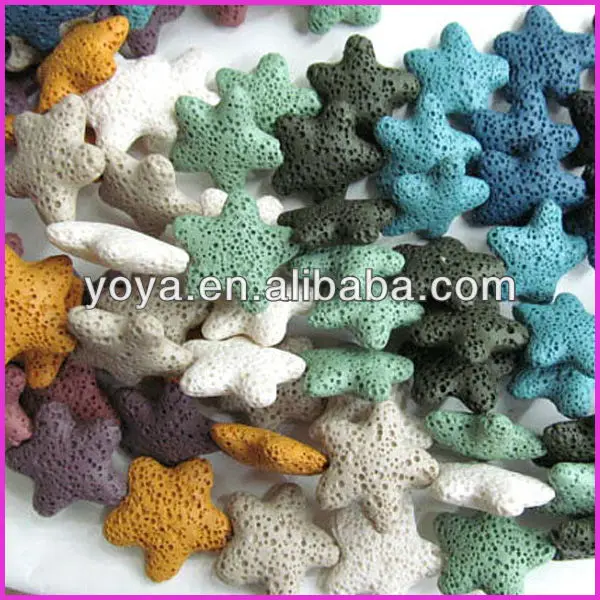 Wholesale multicolor volcanic lava star beads,Star Shaped Lava Rock Beads,lava loose beads.jpg