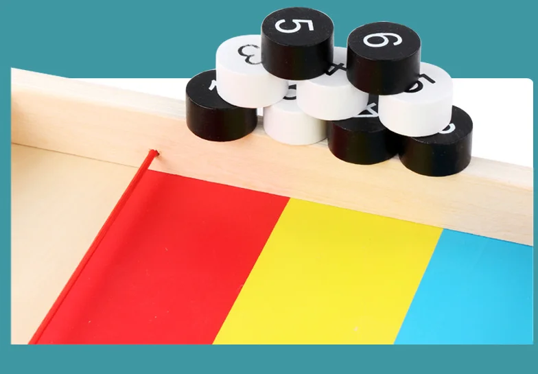 Shuffleboard Wooden Multi Tabletop Indoor Portable Board Games Fast