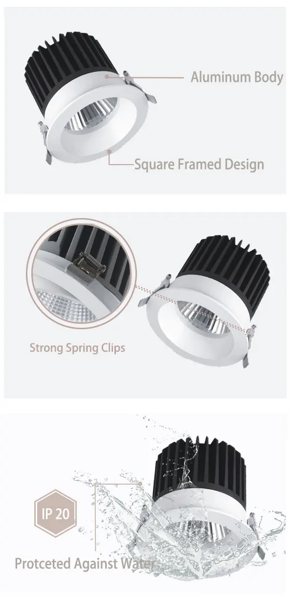 Manufacturers Selling Round Indoor Ceiling Downlight anti-glare downlight