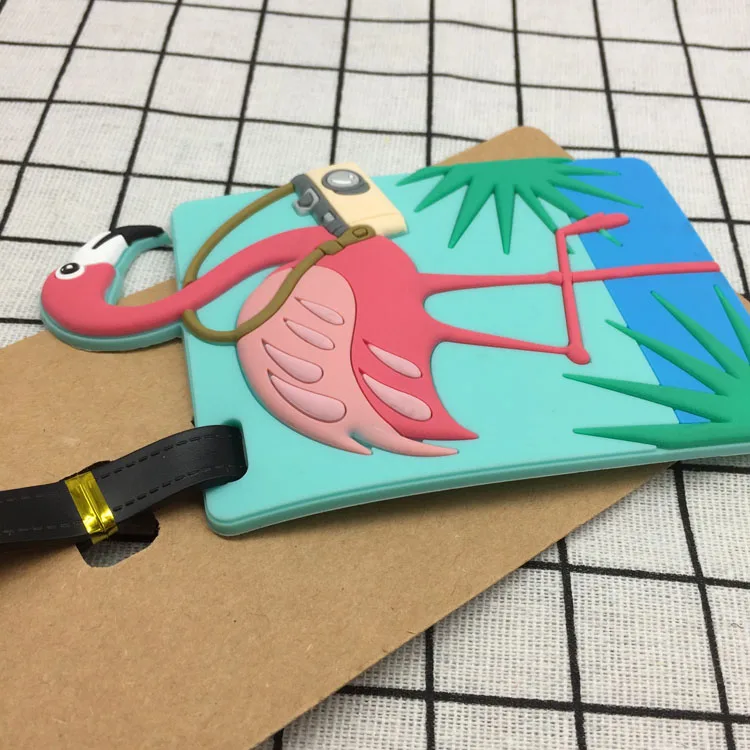 travel Accessories Creative Luggage Tag Animal Cartoon Silica Gel Suitcase ID Addres Holder Baggage Boarding Tags Portable Label