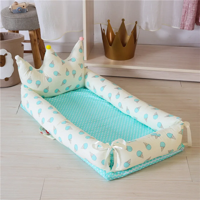 Beiens Lit Rond 100 Respirant En Coton Pour Bebe Nid Couchage Portable Pour Nouveau Ne Couffin Et Chaise Longue Pour Nourrissons Buy Lit Bebe Co Nid Bebe Lit Portable Bebe Product On Alibaba Com